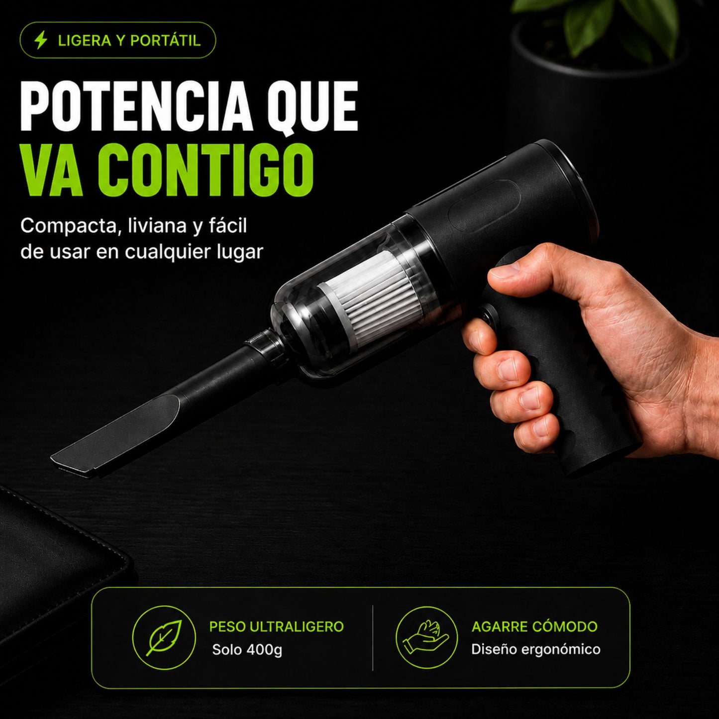 Mini Aspiradora Portátil