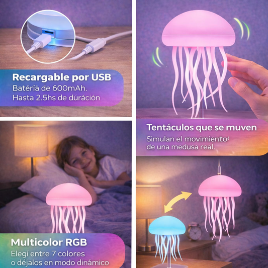 Lámpara Medusa RGB Recargable