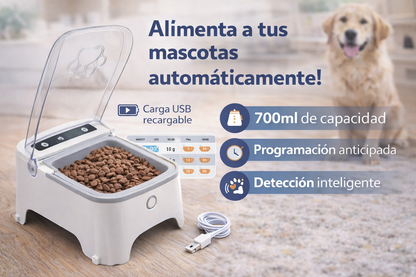 Comedero Inteligente Automático para Mascotas con Sensor de Proximidad