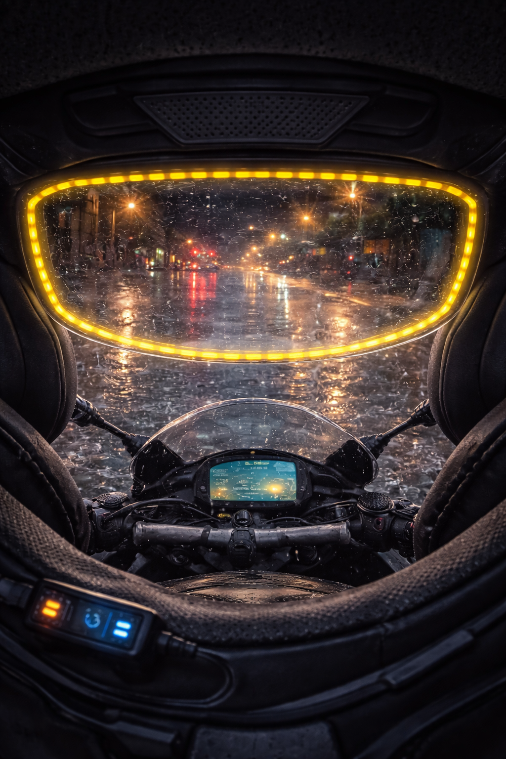 Desempañador Eléctrico 12V + USB para Casco de Moto | Anti Empaño | Visión Clara Bajo Lluvia y Frío