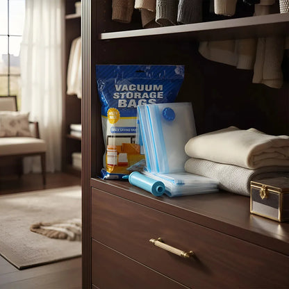 Pack x5 Bolsas de Vacío Compresoras + Bomba Manual