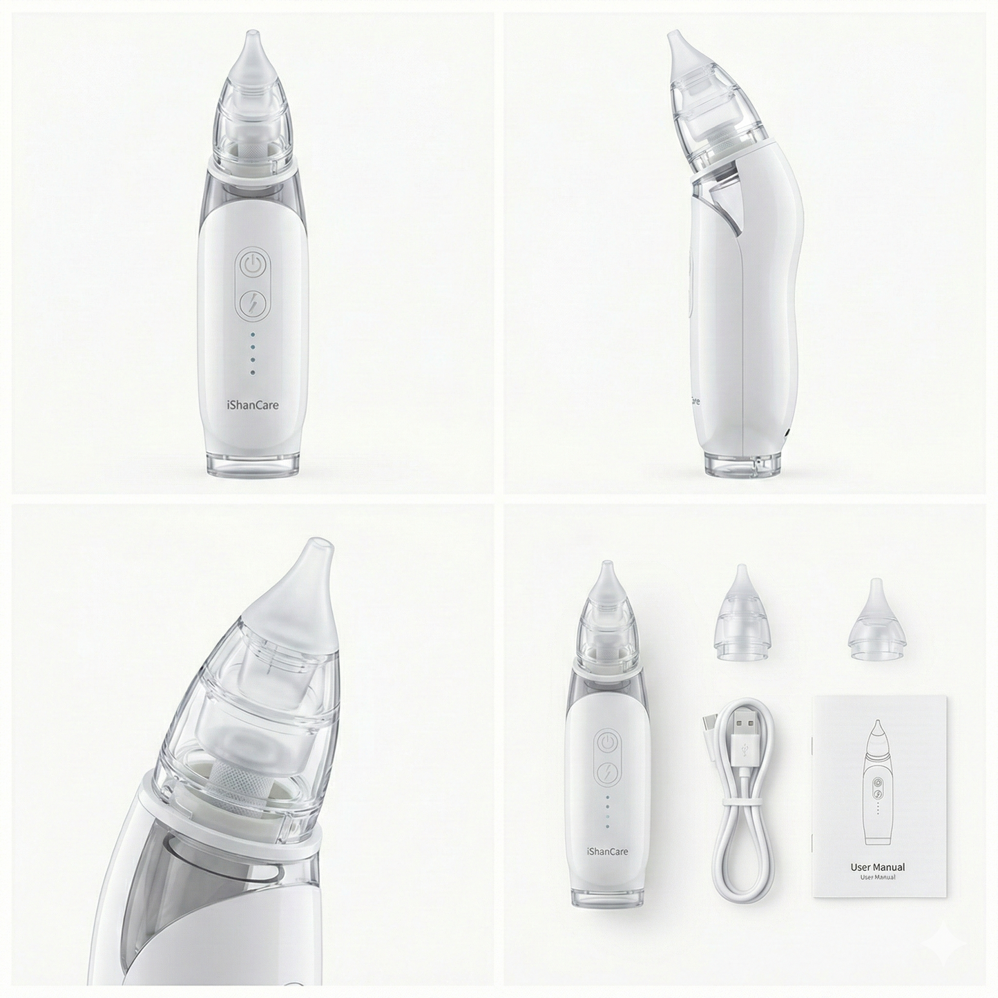 Aspirador Nasal Eléctrico 3 Niveles (Recargable USB)