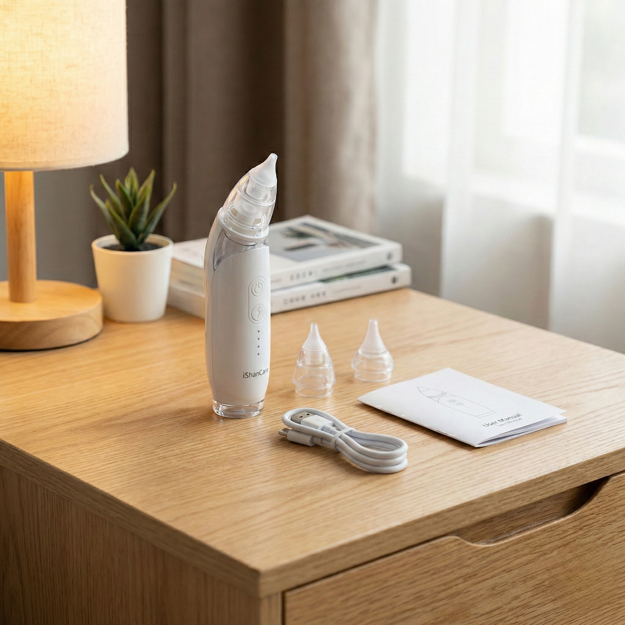 Aspirador Nasal Eléctrico 3 Niveles (Recargable USB)